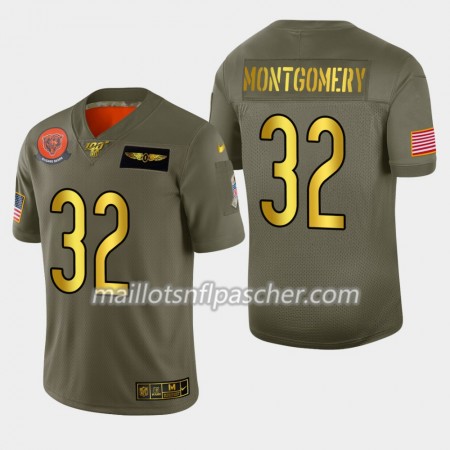 Maillot Chicago Bears David Montgomery 32 Nike 2019 Salute to Service 100th - Homme Maillot Chicago Bears David Montgomery 32 Nike 2019 Salute to Service 100th - Homme